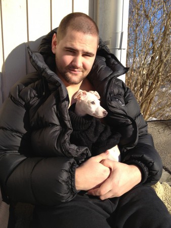 Första vintern för lilla Himlis..